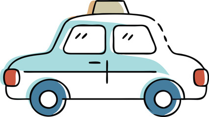 Taxi Front View Icon – High-Quality Vector for Travel Themes