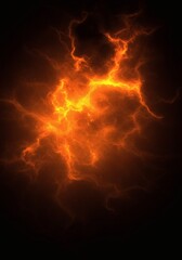 Fiery Orange Plasma Energy Abstract Background Texture