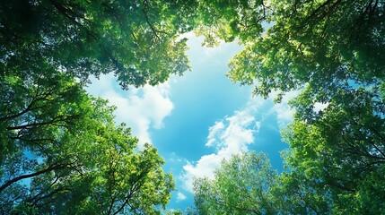 Eco-Friendly Nature Banner Advocating Green Living and Sustainability
