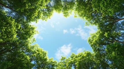 Fototapeta premium Nature-Themed Eco Banner Promoting Sustainability and Green Living 