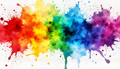 Fototapeta premium Colorful abstract art splash in vibrant hues, creative expression
