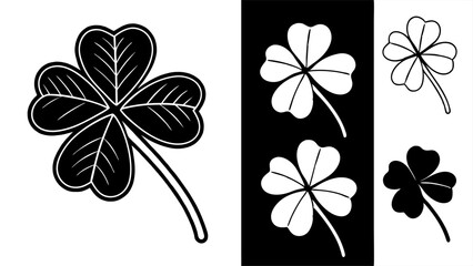 four leaf clover isolated