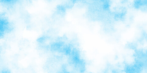 cloudy and soft sky blue blurred and grainy Blue powder explosion, The sky blue texture clouds, blue watercolor paper texture background, Soft and cloudy blue sky Watercolor background texture.