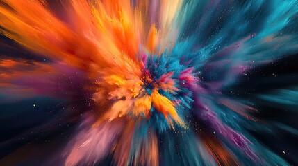 Fototapeta premium Happy Holi for Festival of Colors vector elements for card, greeting, poster design. 