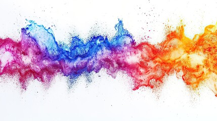 Fototapeta premium Happy Holi for Festival of Colors vector elements for card, greeting, poster design.