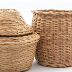 Natural Handwoven Baskets for Storage and Organization in Home Decor