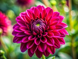 Purplish Red Flower Close-Up Candid Photography Stock Photo