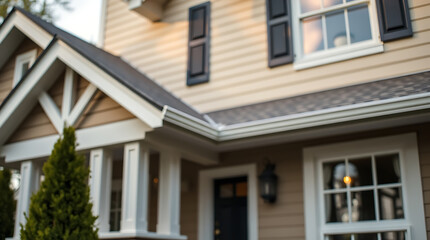 Dream House Exterior: Captivating View of a Luxurious Suburban Home. The architectural details and landscaping create a stunning curb appeal.