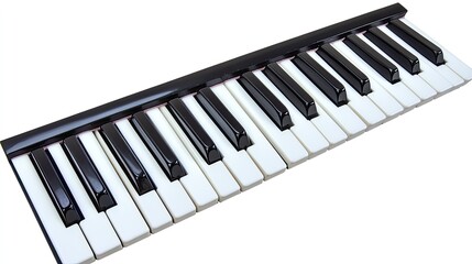 Fototapeta premium A Black And White Keyboard Musical Instrument