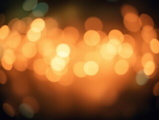 Fototapeta premium Golden Hour Bokeh: Abstract background of warm, golden bokeh lights, creating a dreamy and romantic atmosphere. Perfect for adding a touch of magic to your design projects. 