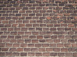 brown red brick wall background