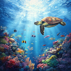 Fototapeta premium underwater 