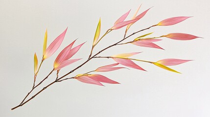 image of bamboo leaves in a minimalist floral arrangement, showcasing their refined and elegant appearance Bamboo leaves 