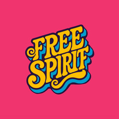 Free Spirit T-Shirt Design, Modern t-shirt design