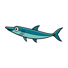 shark isolated on white