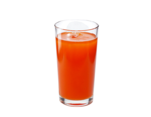 glass of tomato juice isolated