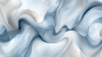 Fototapeta premium A soft D textured background with swirling patterns resembling marble, offering a luxurious and timeless design aesthetic in muted tones of grey and white
