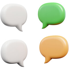 Colorful Speech Bubbles: A vibrant communication concept.  Express yourself!