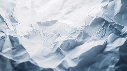 Obraz premium Crumpled White Paper Texture with Subtle Shadows