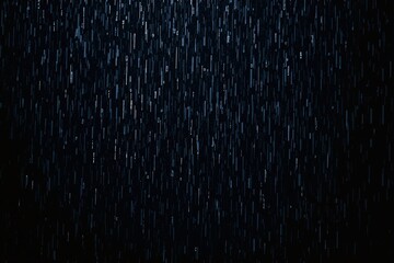 Abstract digital rain pattern with dark background and glowing light streaks.