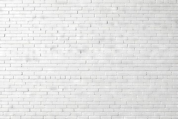 Fototapeta premium White brick wall texture, minimal and clean backdrop.