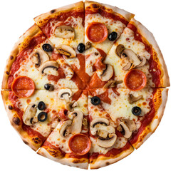 pizza isolated on white