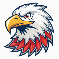 Simple eagle logo design clipart