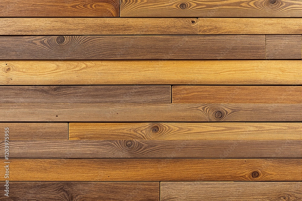 Aufkleber wooden planks background with natural grain patterns in warm tones.