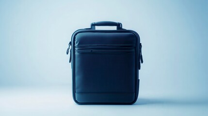 Stylish Black Carry on Travel Bag Compact Rolling Suitcase for Business Trips