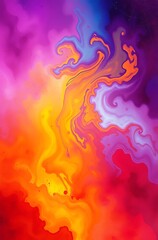 Abstract vibrant swirling colors.