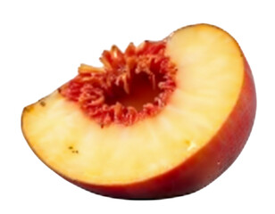 sliced red apple
