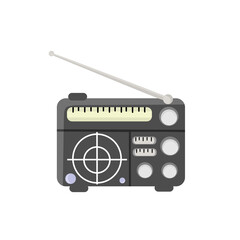 retro radio vector illustration