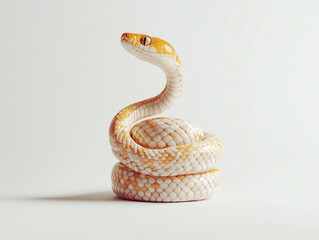 Fototapeta premium Adorable Cartoon Snakes - Playful and Minimalistic Reptile Illustrations