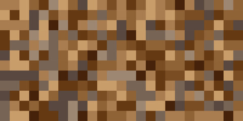 Abstract vintage retro colorful texture background. Digital camouflage in brown tones. Seamless vector pattern. 
