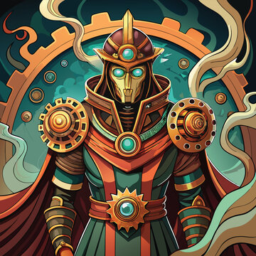 Steampunk Clockwork Guardian
