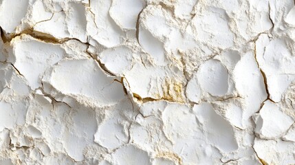 Cracked White Texture Dry Surface Abstract Background Grunge Wall Detailed Closeup White Paint Aged