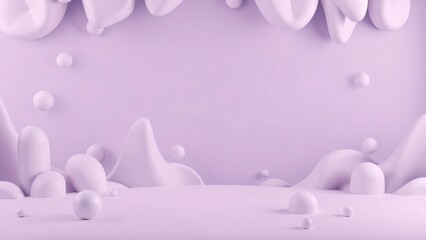 Lavender Dream Abstract 3D