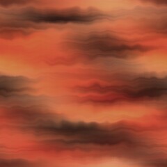 Fototapeta premium Earth strata blurry seamless pattern. Grunge ombre melange wallpaper for tie dye earthy abstract endless background. 