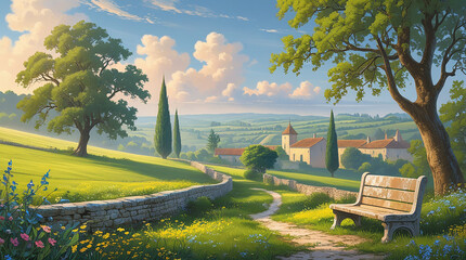 French countryside serenity