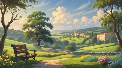 French countryside serenity