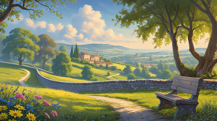 French countryside serenity