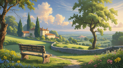 French countryside serenity