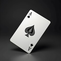 a simple playing card ace of spades 