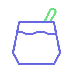 Pudding icon. Concept of sweet dessert, snack, and food.