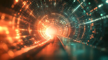 Obraz premium Abstract Digital Vortex