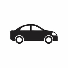 Simple Car Silhouette Vector illustration.