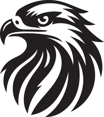 hawk head vector