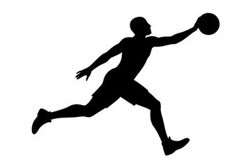 Obraz premium silhouette of a player
