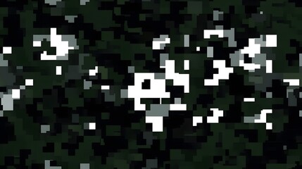 Fototapeta premium Digital camouflage background, army green, green, and black color, with a blend of natural colors used for camouflage