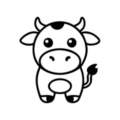 cow cartoon icon